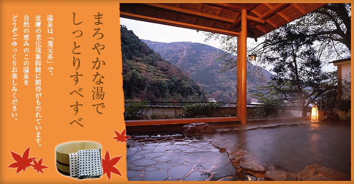 まろやかな湯でしっとりすべすべ